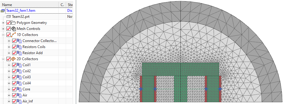 Picture: existing meshes and physical properties