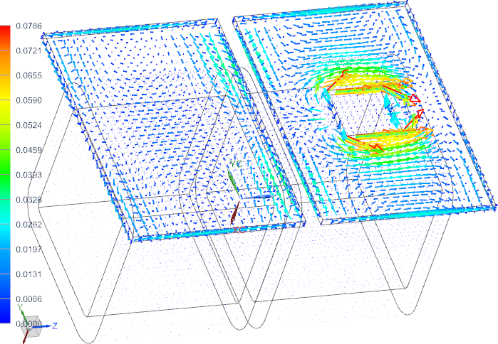 Picture: Flux density by Arrows