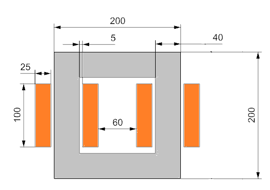 Picture: The used Transformer to be coupled to the circuit