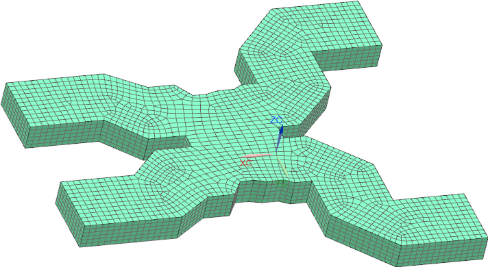 Picture: Mesh for the Waveguide Combiner