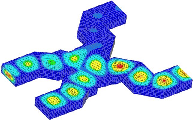 Picture: Real Part of the Electric Field in the Waveguide