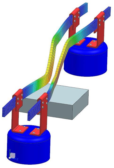 Picture: The calculated Deformations. (Click to animate)