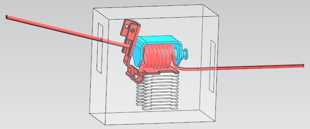 Picture: CAD Model of investigated Circuit Breaker